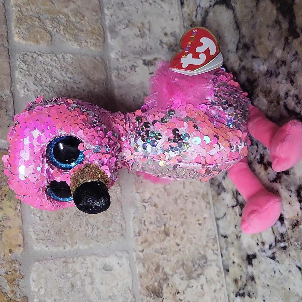 Ty Flippables Pinky Sequin Plush Toy